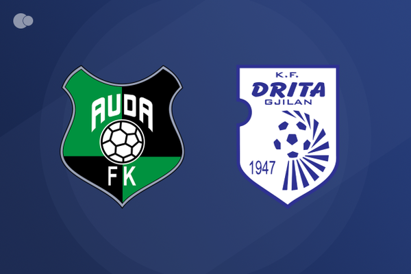 Auda rand voorbij KF Drita